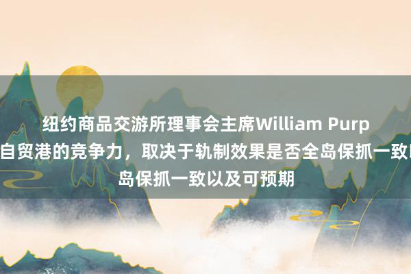 纽约商品交游所理事会主席William Purpura：海南自贸港的竞争力，取决于轨制效果是否全岛保抓一致以及可预期